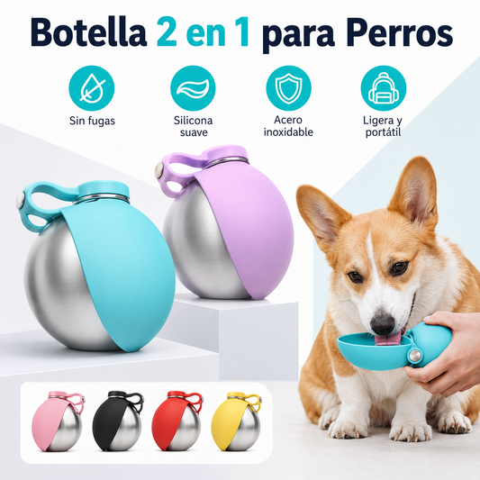 Botella Portátil Para Perros
