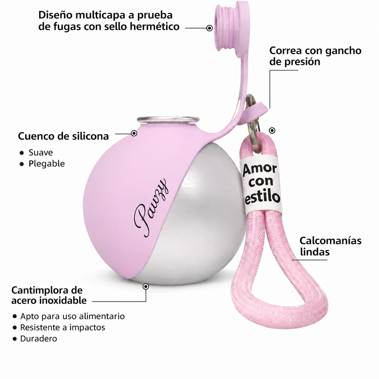 Botella Portátil Para Perros