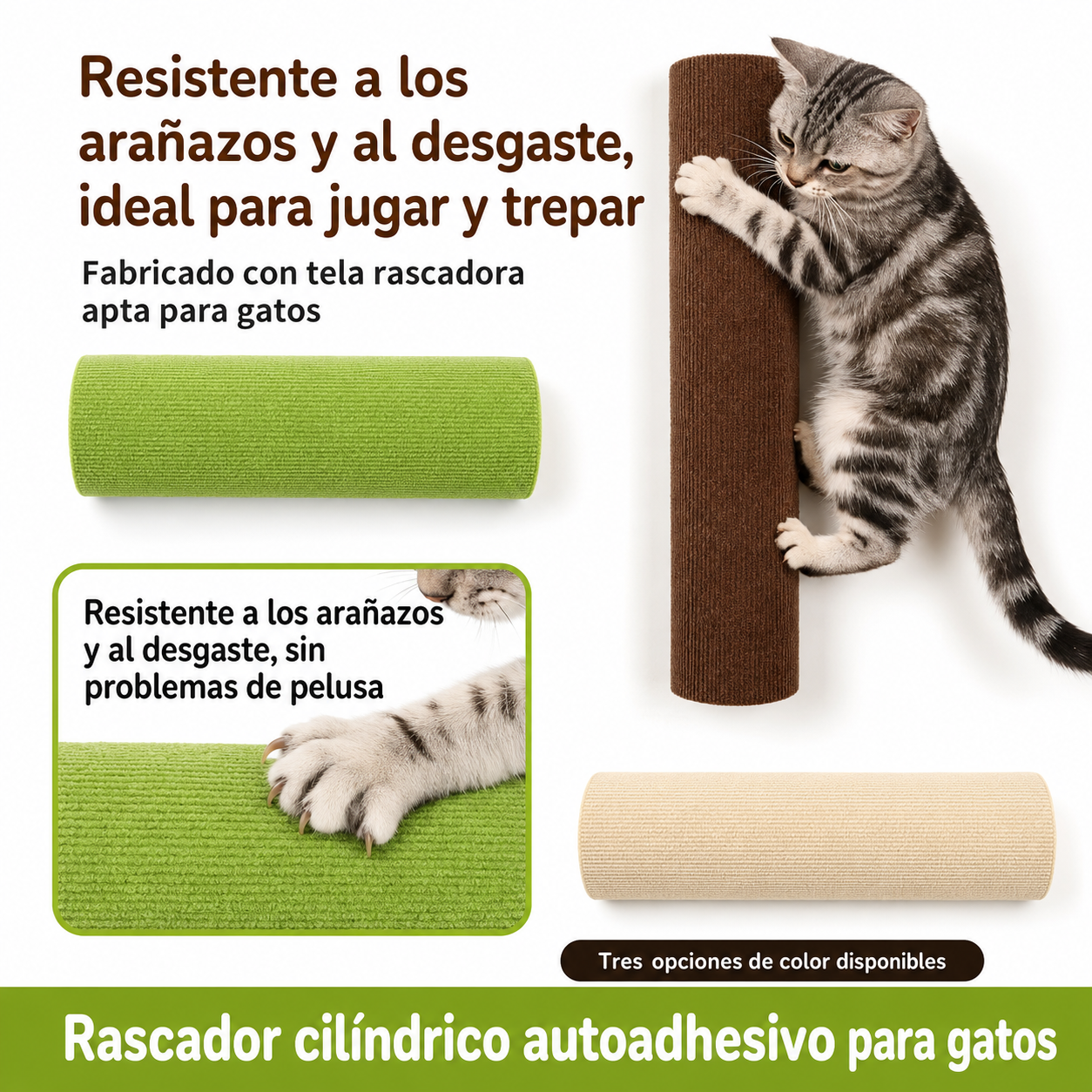 2 Rascadores para Gatos Autoadhesivo